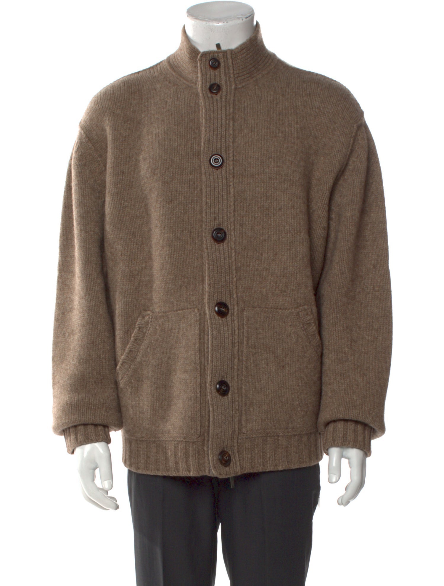 Ermenegildo Zegna Turtleneck Long Sleeve Cardigan