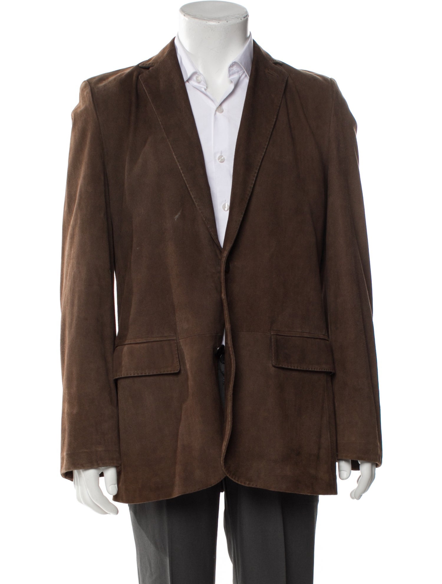 Ermenegildo Zegna Leather Blazer