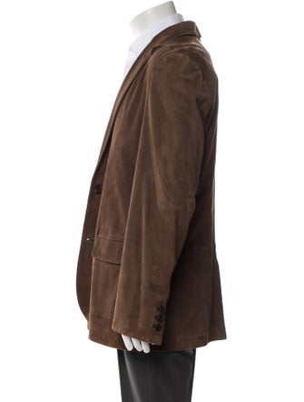 Ermenegildo Zegna Leather Blazer