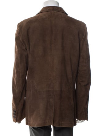 Ermenegildo Zegna Leather Blazer