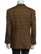 Ermenegildo Zegna Plaid Print Peacoat