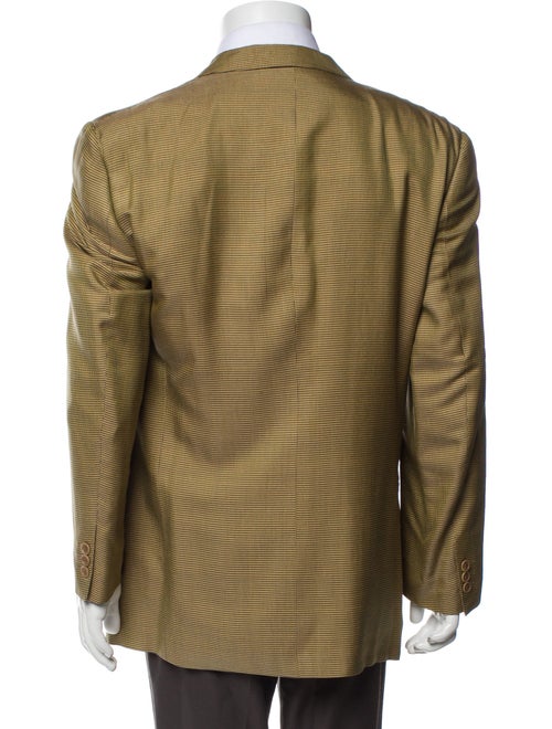 Ermenegildo Zegna Silk Plaid Print Puffer Coat