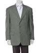 Ermenegildo Zegna Wool Plaid Print Blazer