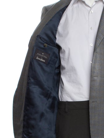 Ermenegildo Zegna Cashmere Plaid Print Blazer