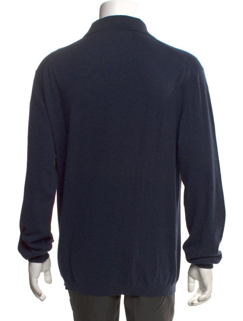 Ermenegildo Zegna Collar Long Sleeve Polo Sweater