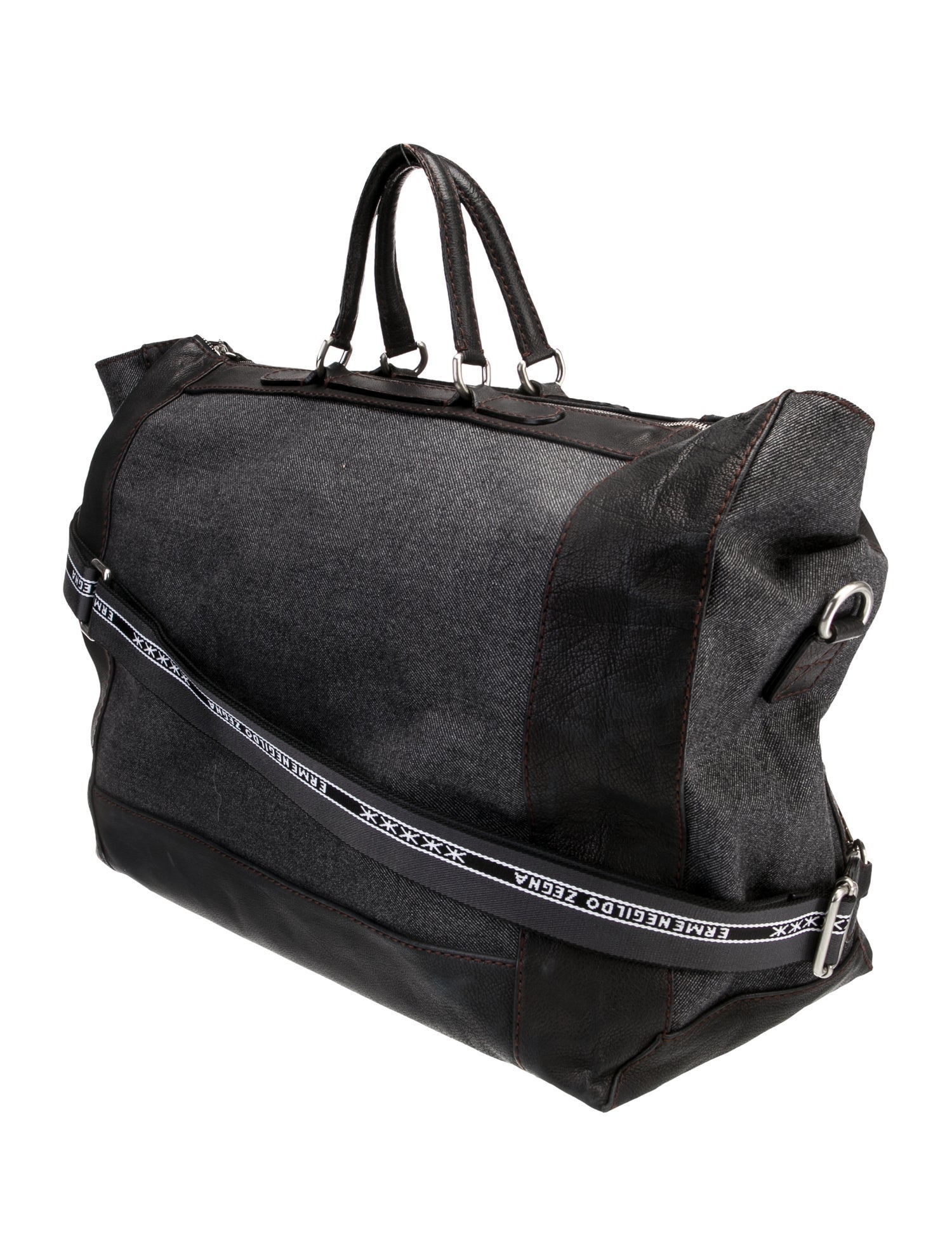 Ermenegildo Zegna Denim Weekender Bag