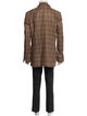 Ermenegildo Zegna Plaid Print Overcoat