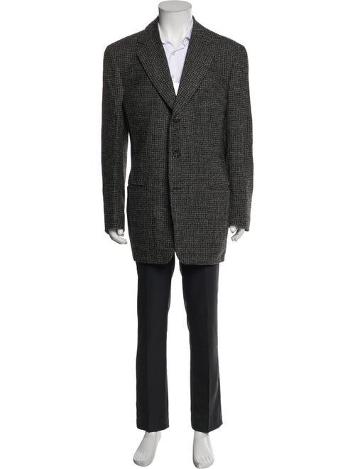 Ermenegildo Zegna Wool Tweed Pattern Overcoat