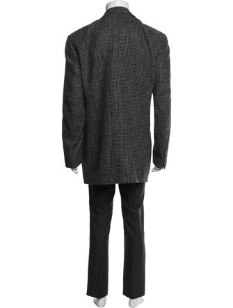 Ermenegildo Zegna Wool Tweed Pattern Overcoat