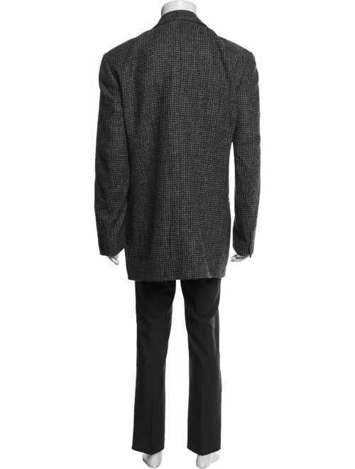 Ermenegildo Zegna Wool Tweed Pattern Overcoat