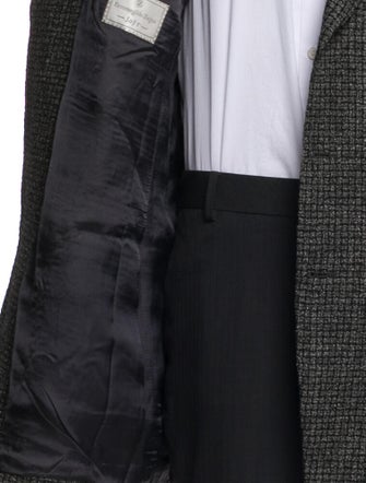 Ermenegildo Zegna Wool Tweed Pattern Overcoat