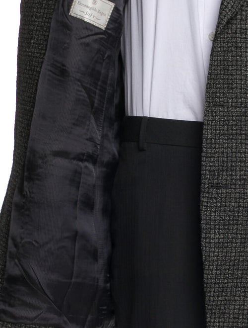 Ermenegildo Zegna Wool Tweed Pattern Overcoat