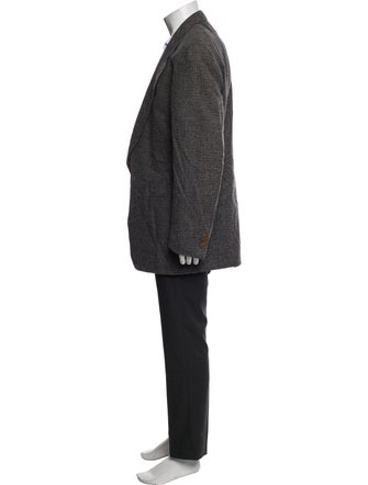 Ermenegildo Zegna Tweed Pattern Overcoat