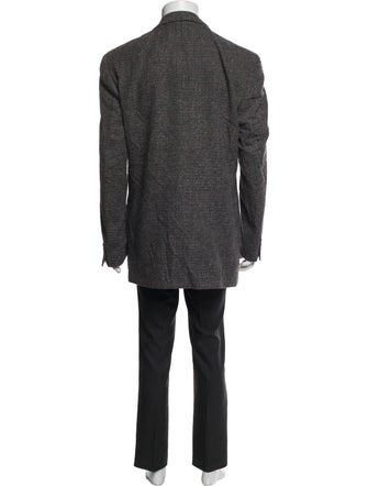 Ermenegildo Zegna Tweed Pattern Overcoat