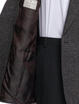 Ermenegildo Zegna Tweed Pattern Overcoat