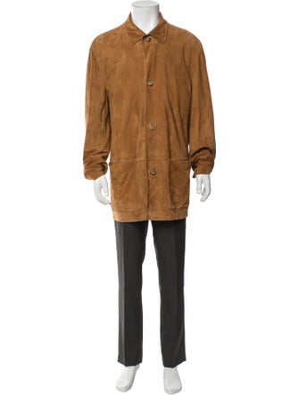 Ermenegildo Zegna Leather Overcoat