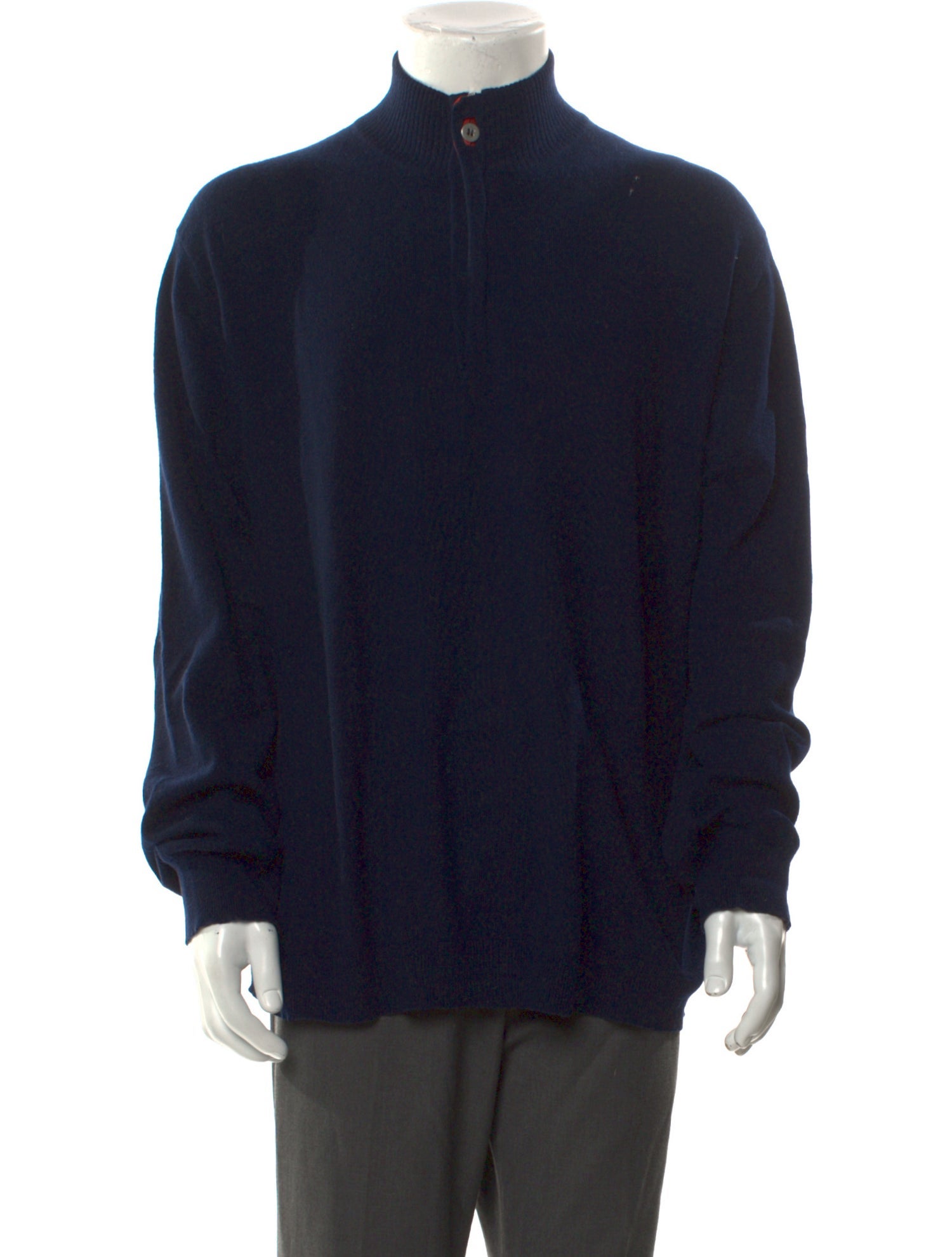 Ermenegildo Zegna Cashmere Turtleneck Polo Sweater