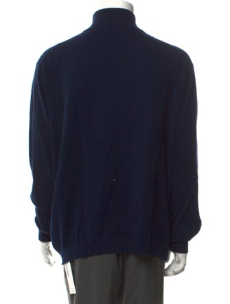 Ermenegildo Zegna Cashmere Turtleneck Polo Sweater