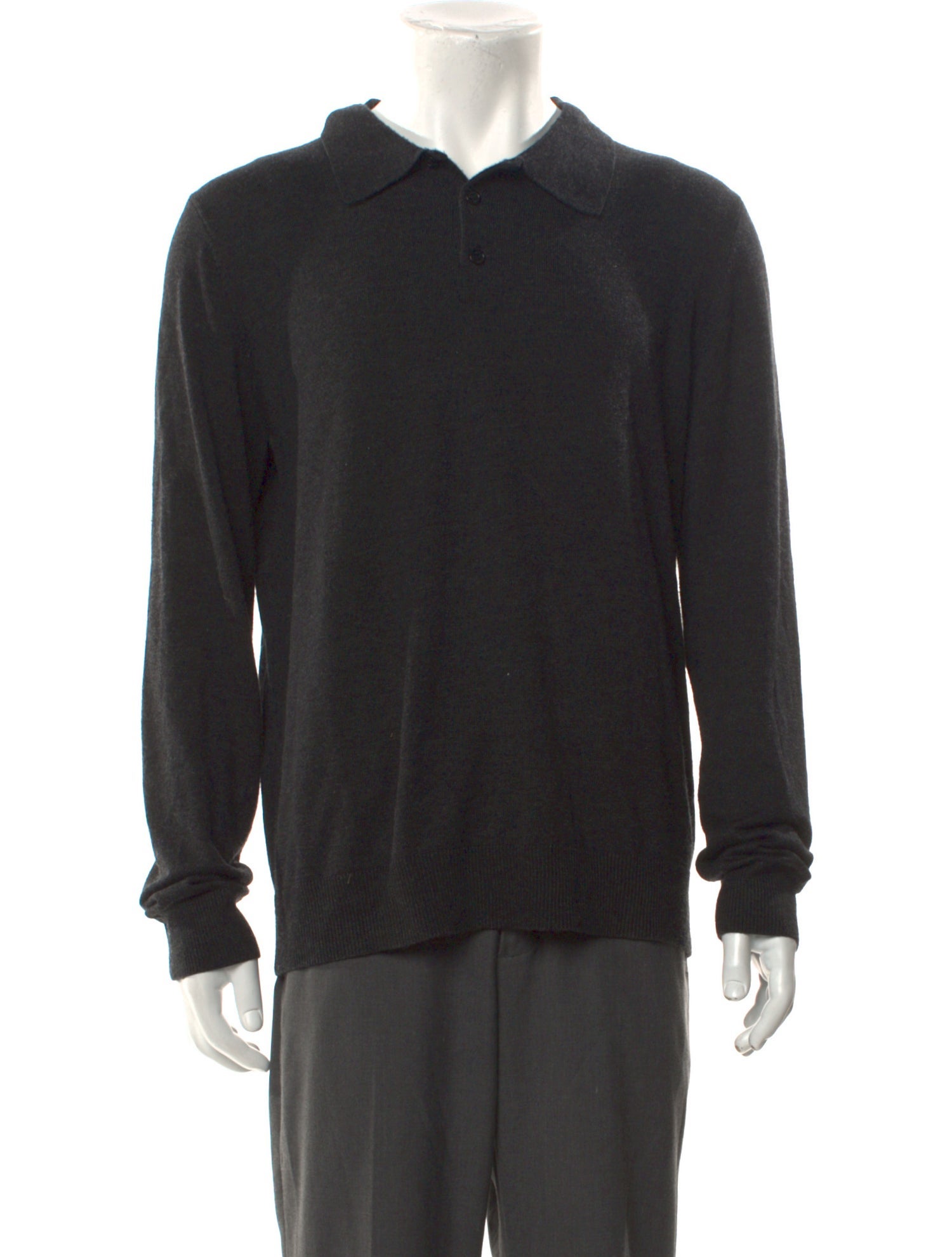 Ermenegildo Zegna Wool Crew Neck Polo Sweater