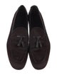 Ermenegildo Zegna Leather Leather Trim Embellishment Loafers