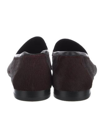 Ermenegildo Zegna Leather Leather Trim Embellishment Loafers