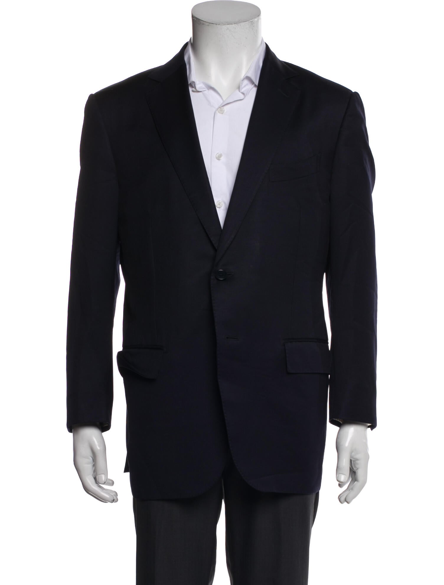 Ermenegildo Zegna Navy Blue Blazer