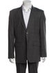 Ermenegildo Zegna Wool Plaid Print Blazer
