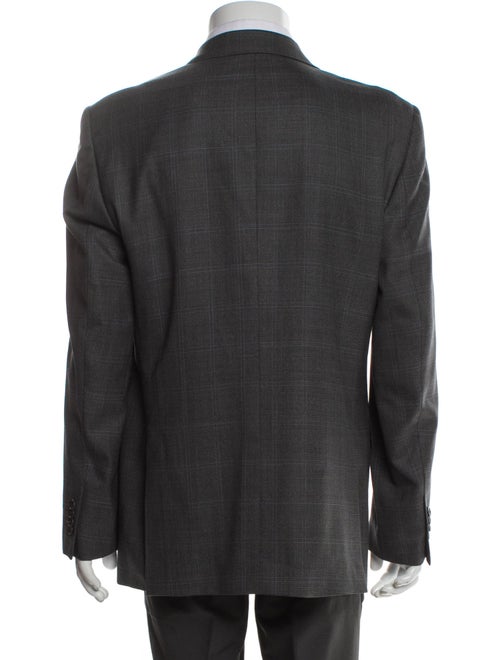Ermenegildo Zegna Wool Plaid Print Blazer