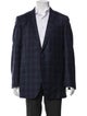 Ermenegildo Zegna Wool Plaid Print Blazer