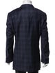 Ermenegildo Zegna Wool Plaid Print Blazer