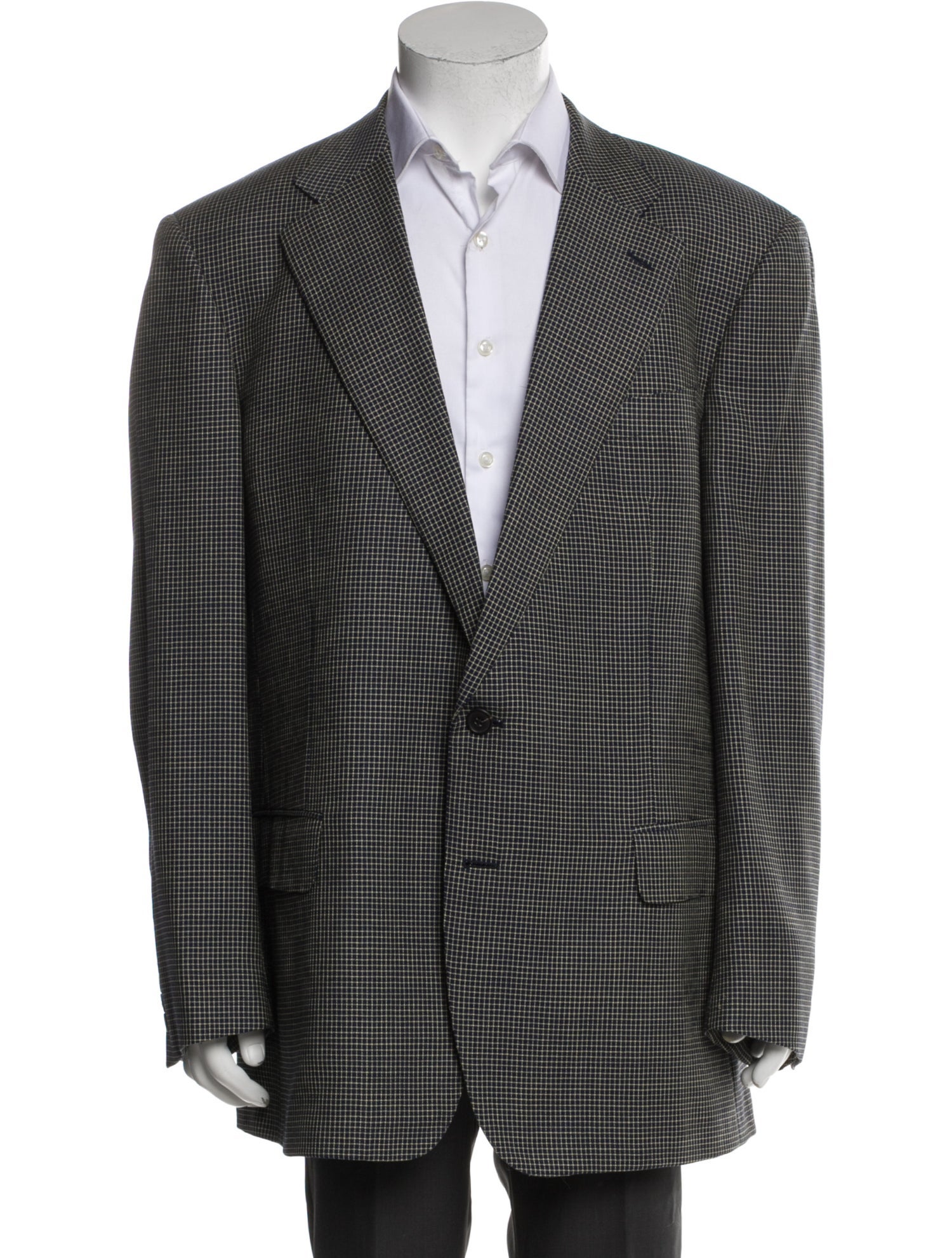 Ermenegildo Zegna Plaid Print Blazer