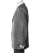 Ermenegildo Zegna Wool Plaid Print Blazer
