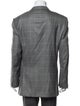 Ermenegildo Zegna Wool Plaid Print Blazer