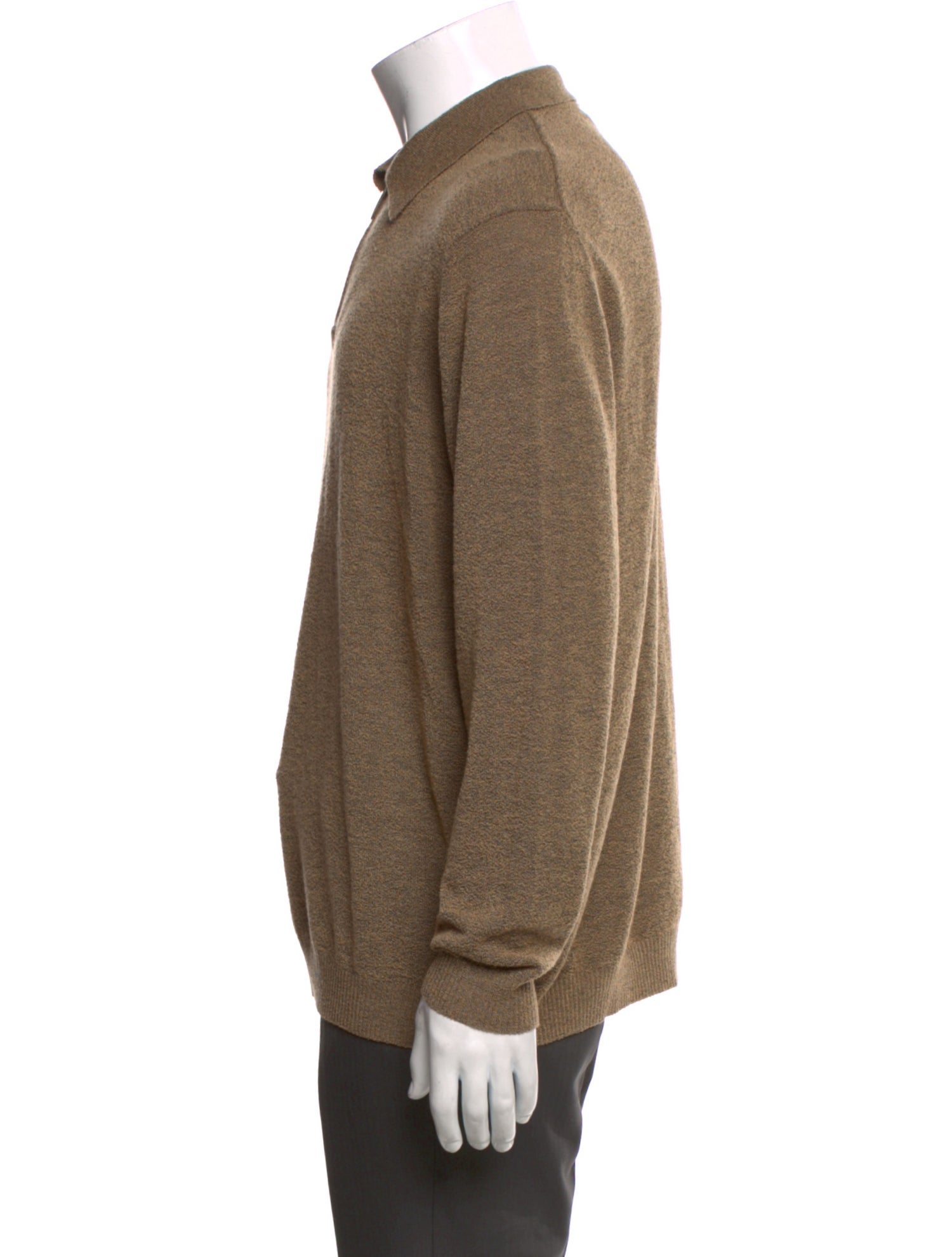 Ermenegildo Zegna Wool Collar Polo Sweater