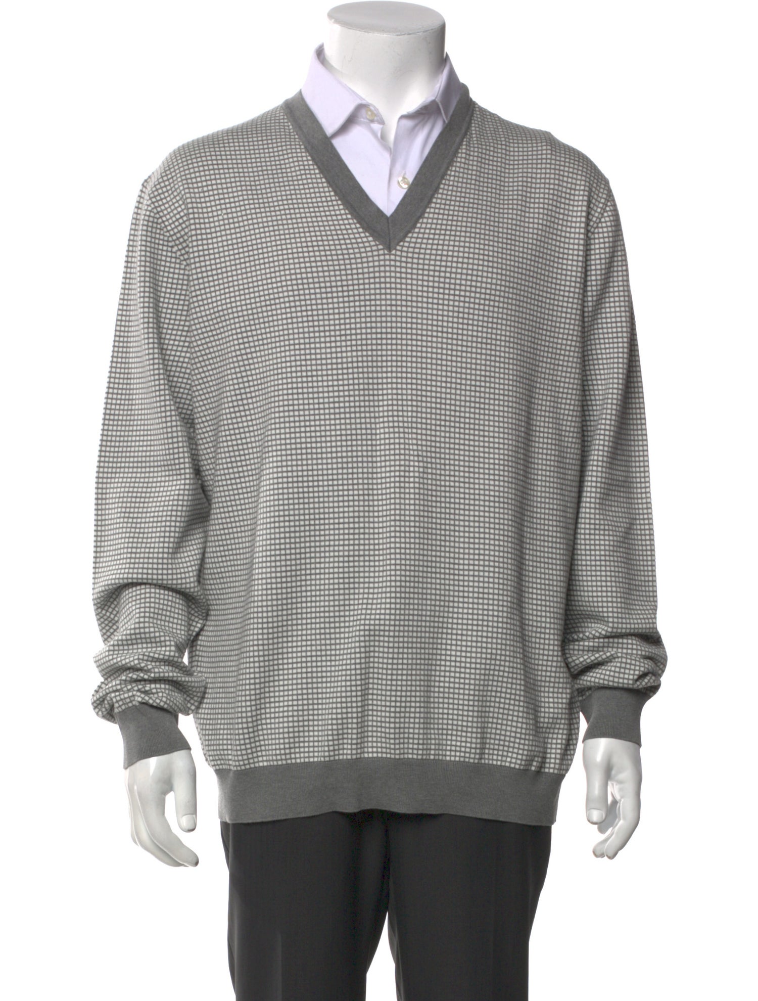 Ermenegildo Zegna Printed V-Neck Cardigan