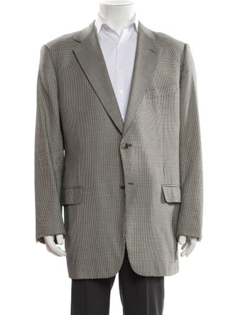 Ermenegildo Zegna Houndstooth Print Blazer