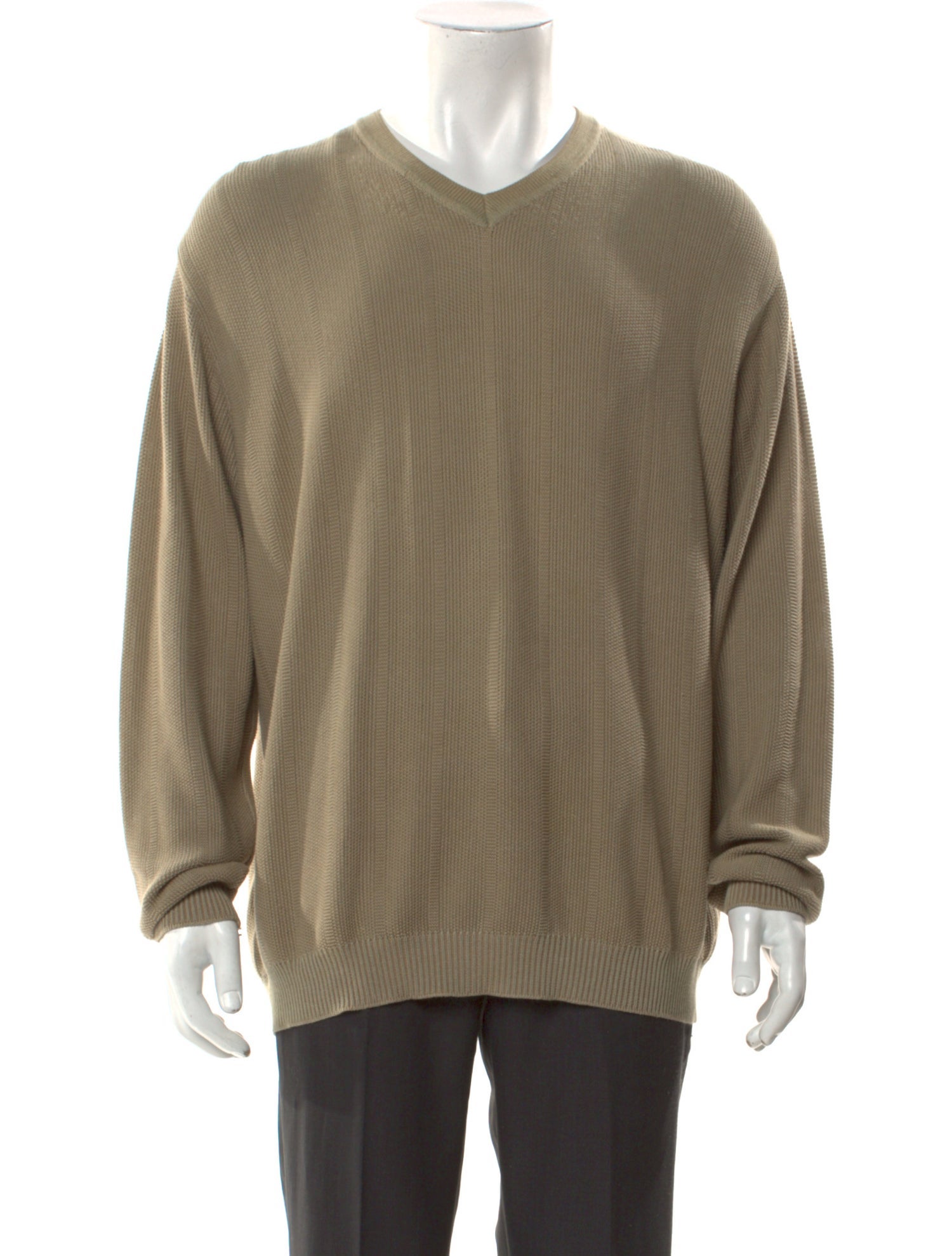 Ermenegildo Zegna V-Neck Long Sleeve Pullover
