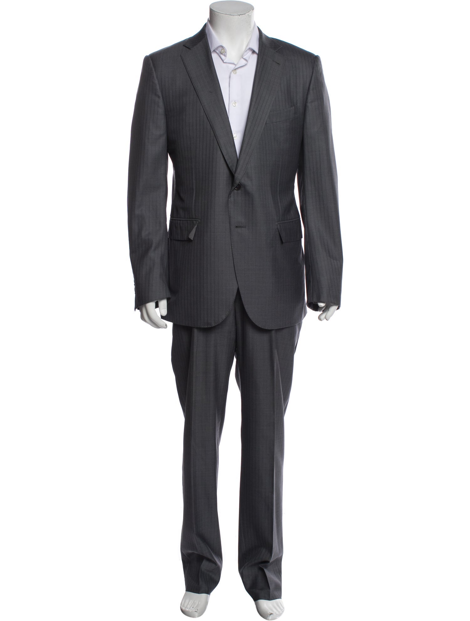 Ermenegildo Zegna Wool Striped Two-Piece Suit