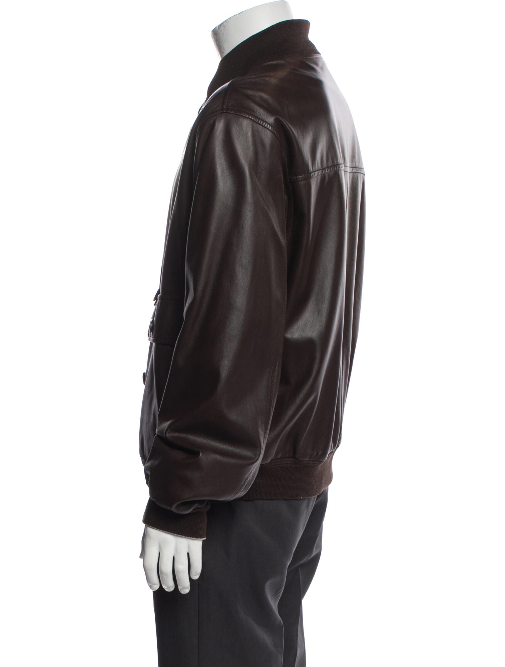 Ermenegildo Zegna Leather Utility Jacket