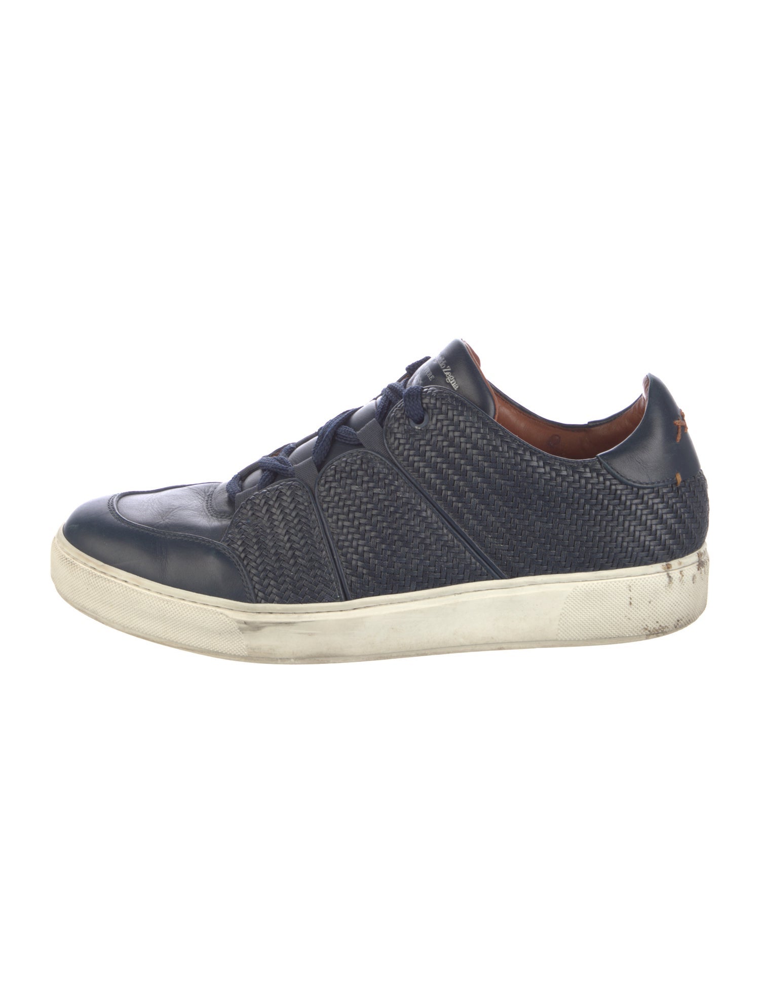 Ermenegildo Zegna Leather Printed Sneakers