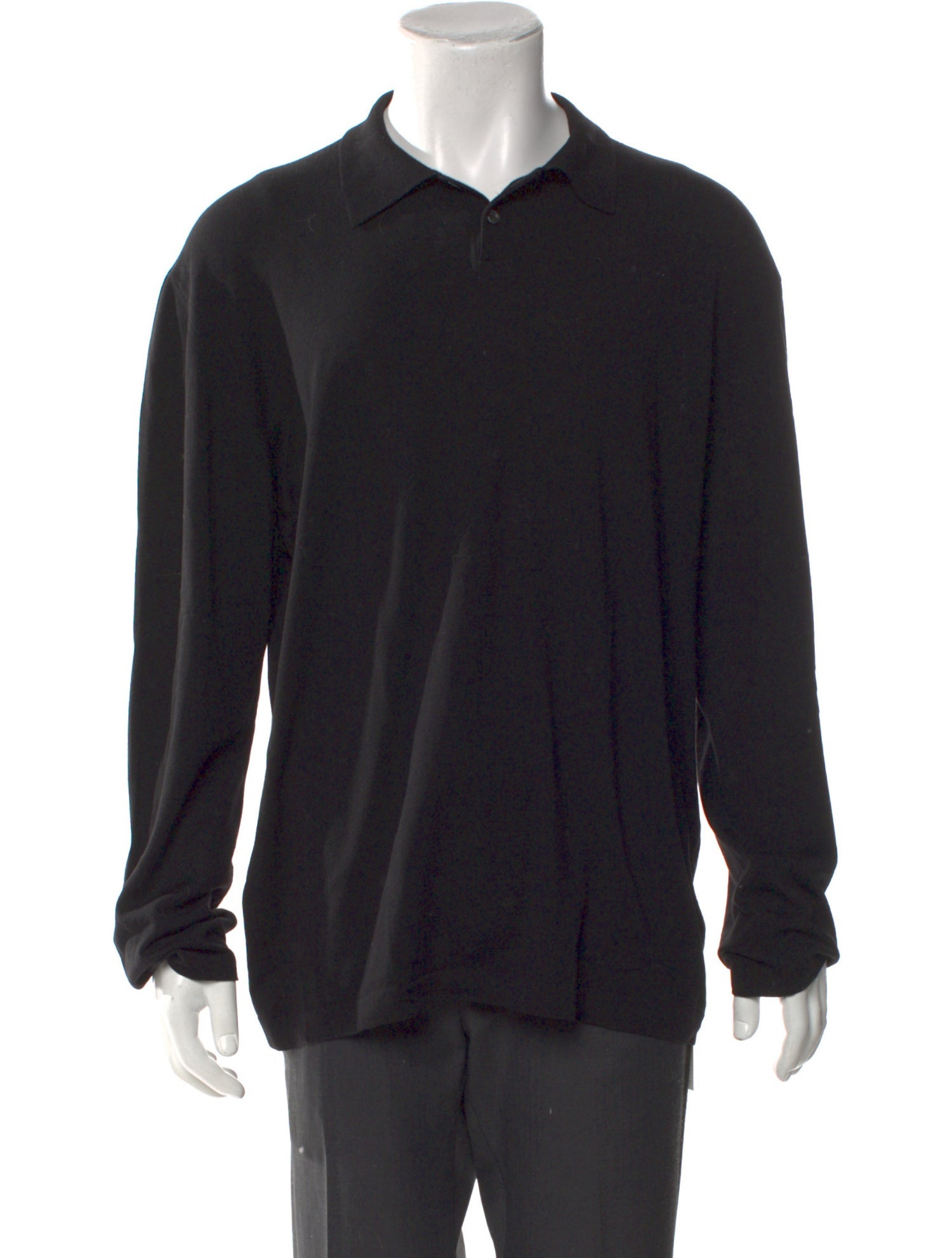 Ermenegildo Zegna Wool Collar Polo Sweater