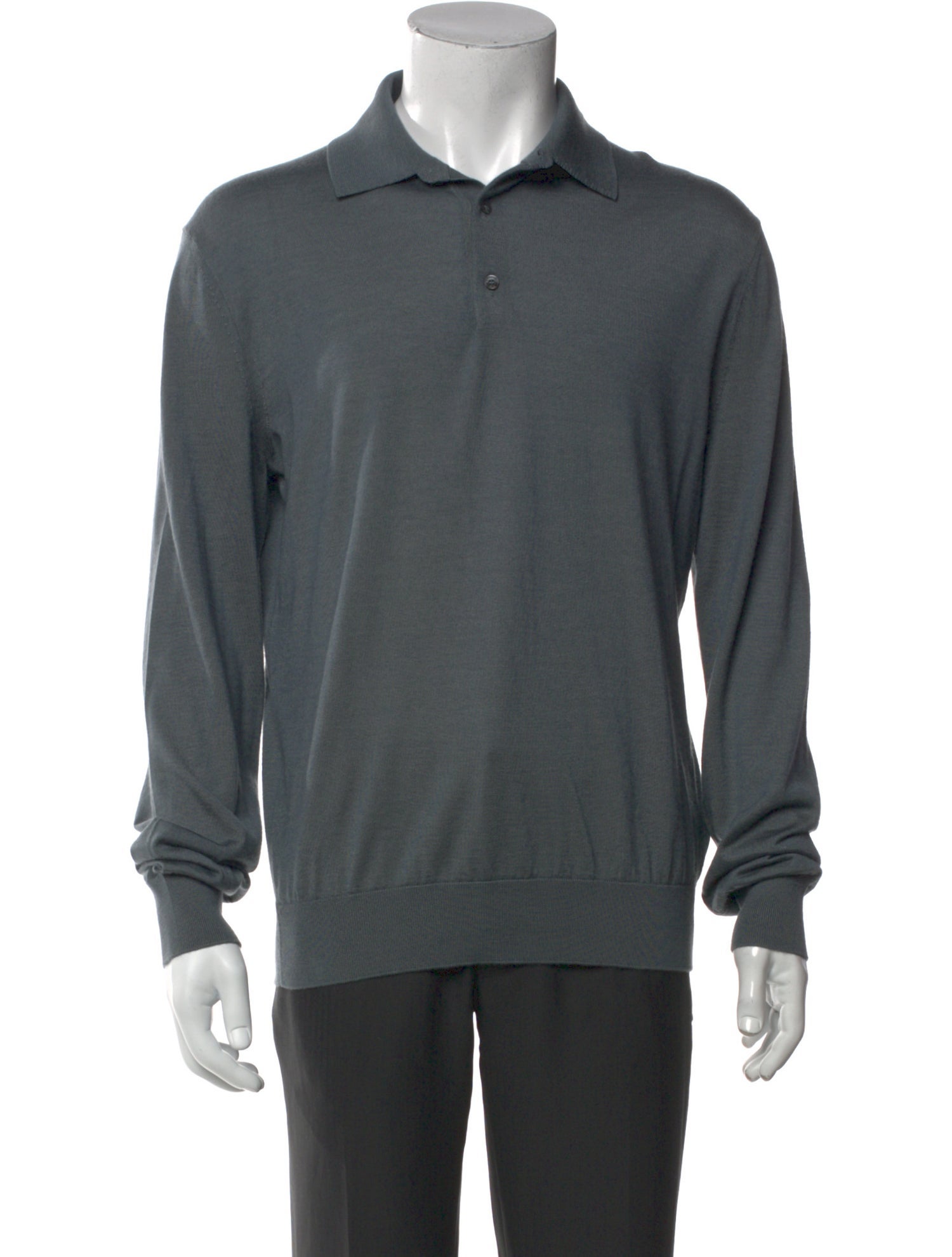 Ermenegildo Zegna Cashmere Collar Polo Sweater