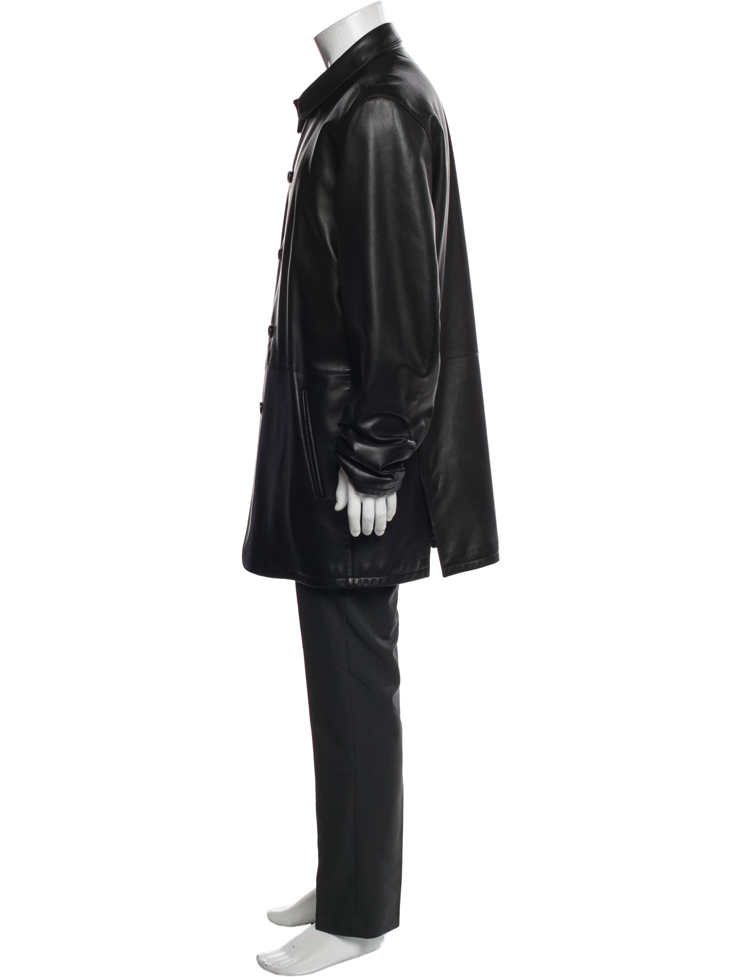 Ermenegildo Zegna Leather Coat