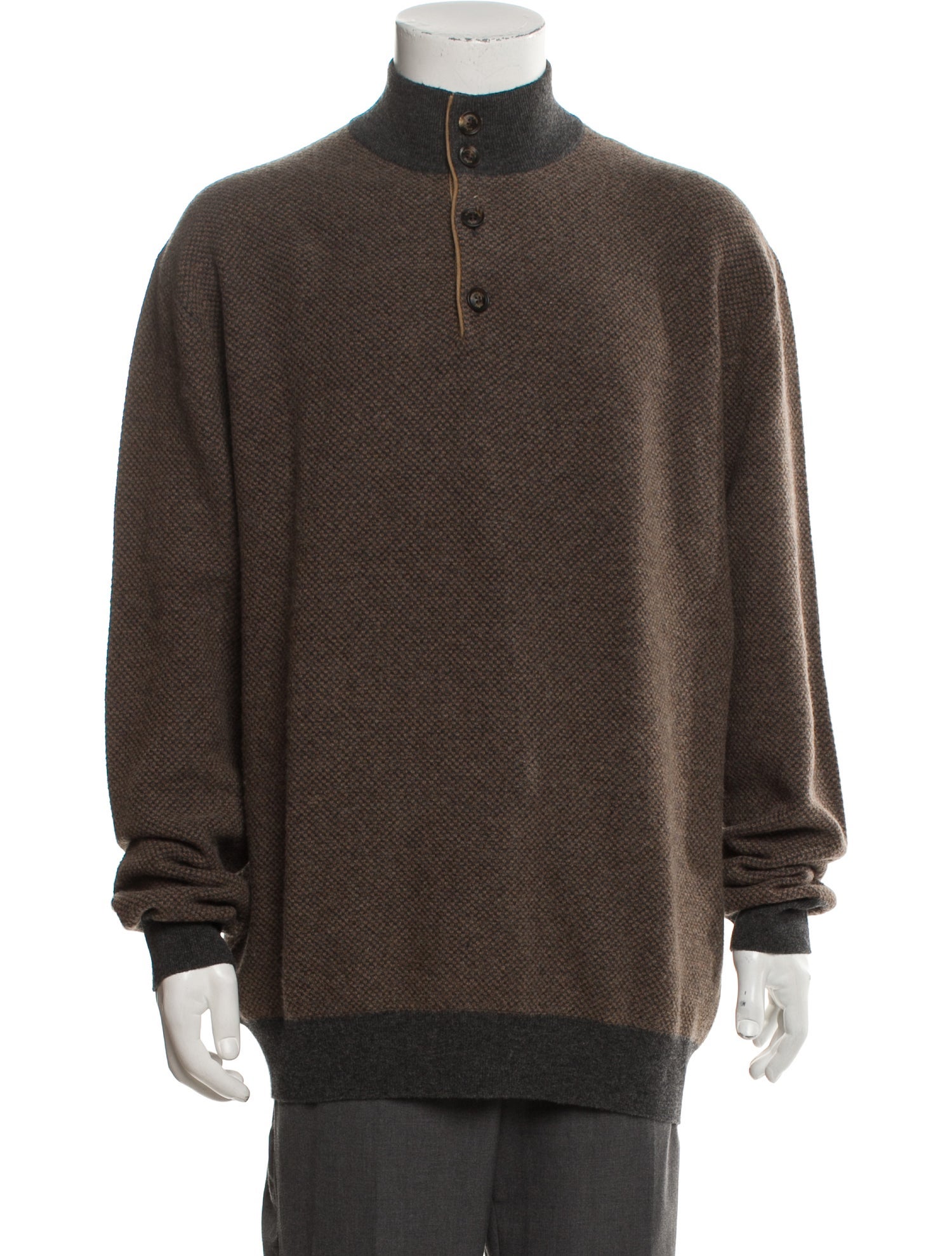 Ermenegildo Zegna Wool Turtleneck Polo Sweater
