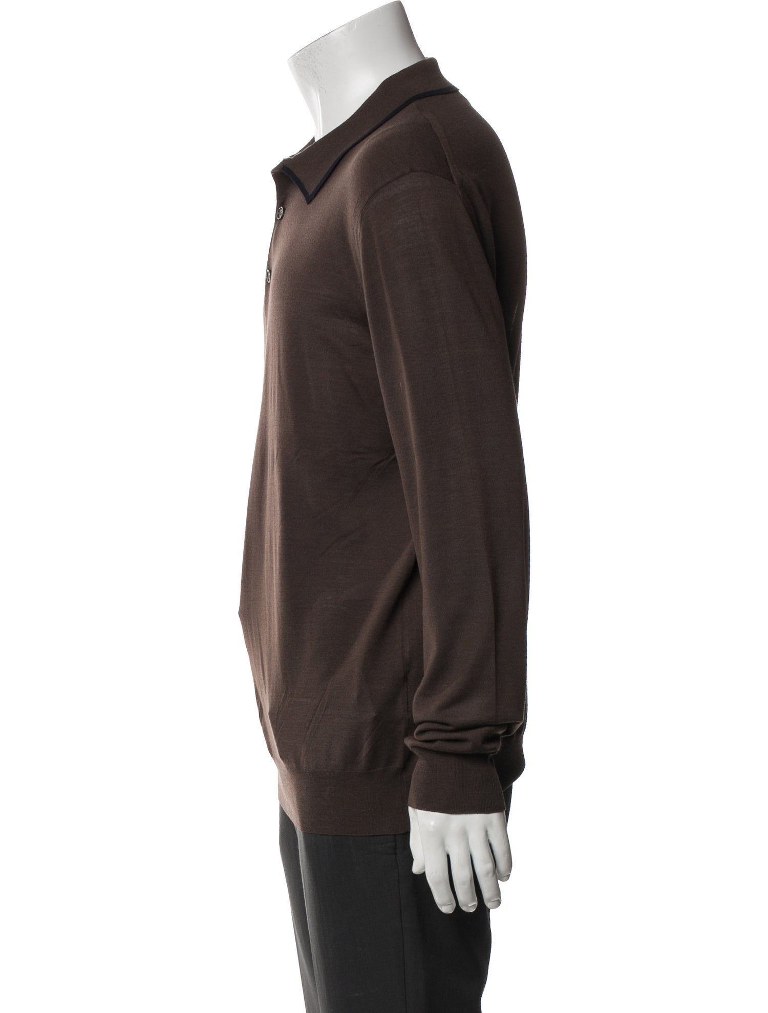 Ermenegildo Zegna Wool Mock Neck Polo Sweater
