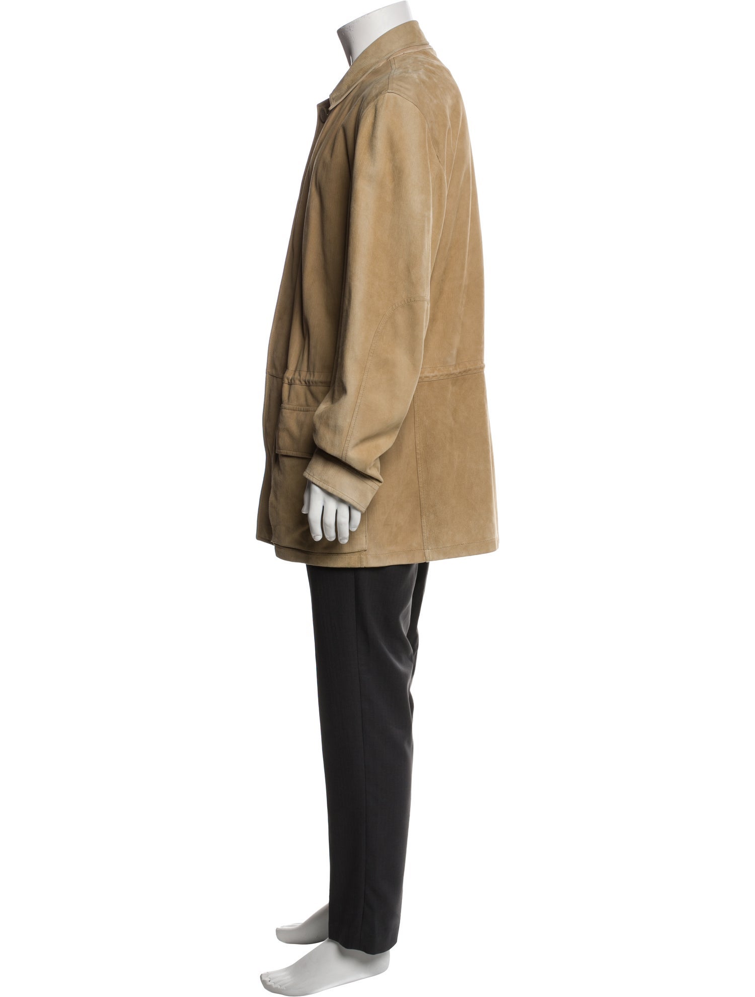 Ermenegildo Zegna Leather Trench Coat