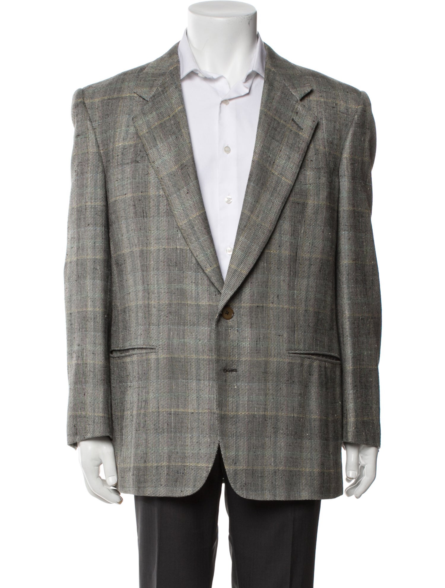 Ermenegildo Zegna Plaid Print Blazer
