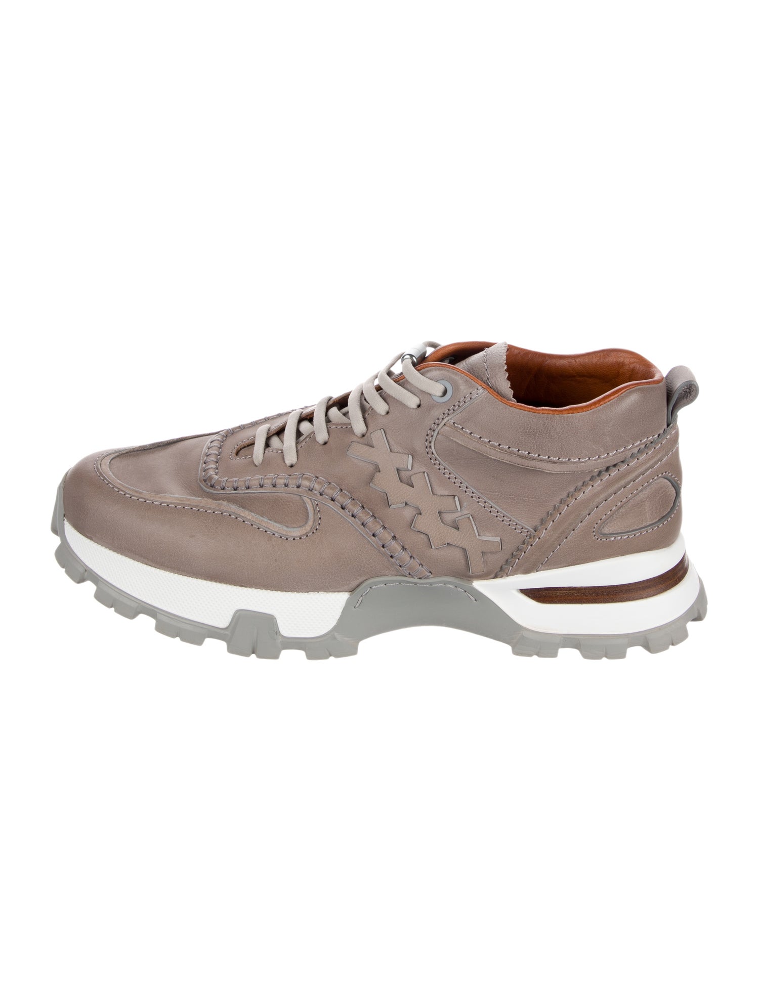 Ermenegildo Zegna Leather Athletic Sneakers