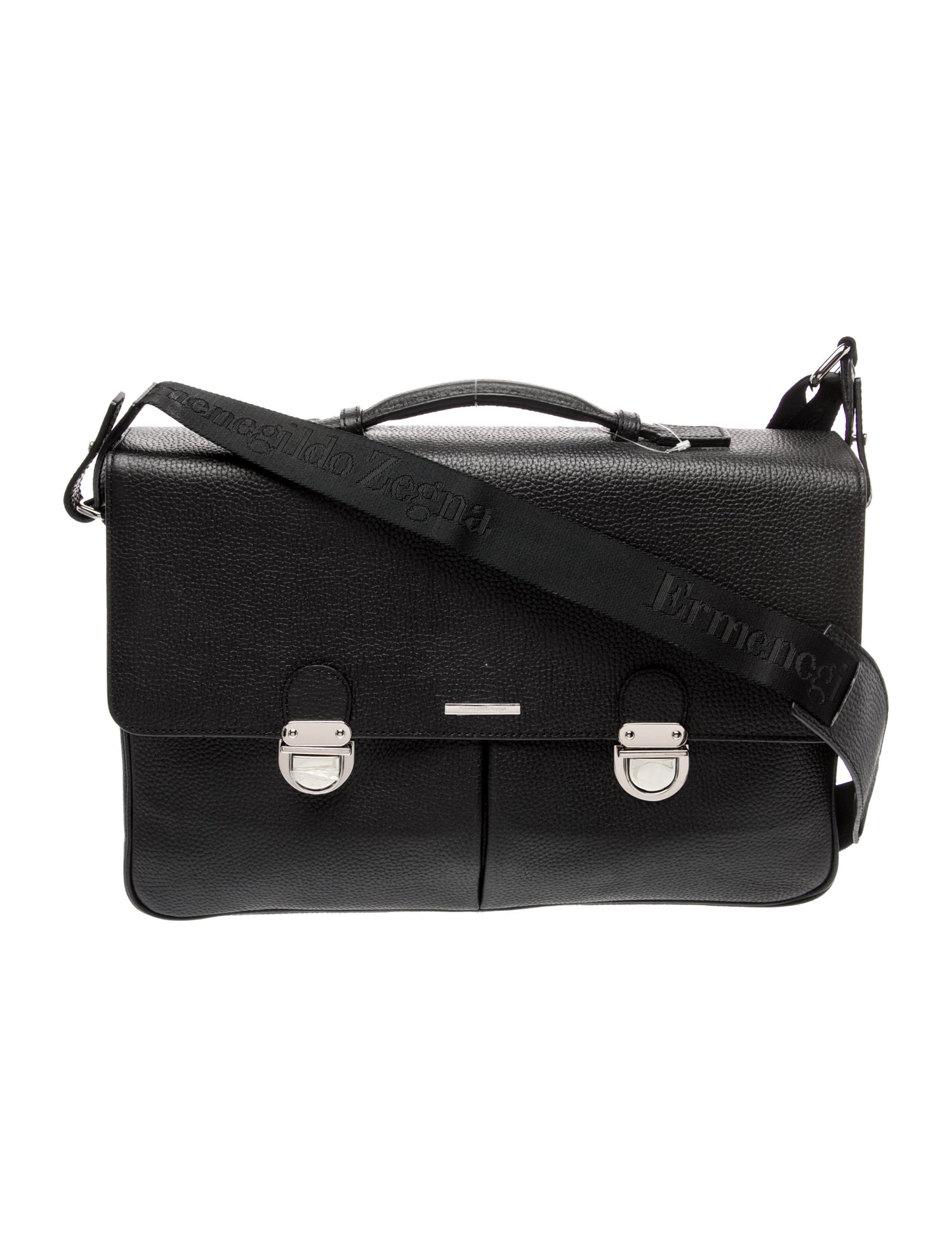 Ermenegildo Zegna Leather Top Handle Bag