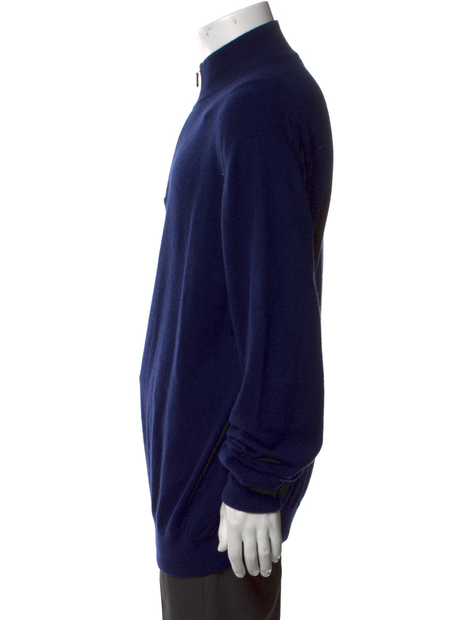 Ermenegildo Zegna Cashmere Mock Neck Polo Sweater